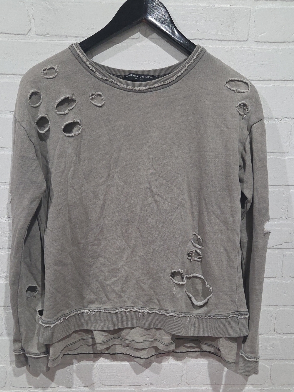 Generation Love Distressed Sweatshirt